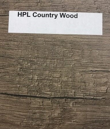 Zebra HPL Plateau de table 180x100cm Country Wood 