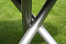 Zebra Mikado Piètement de table alu Ø 90cm pour plateaux Ø110cm 