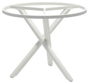 Zebra Mikado Piètement de table alu Ø 90cm pour plateaux Ø110cm Blanc 
