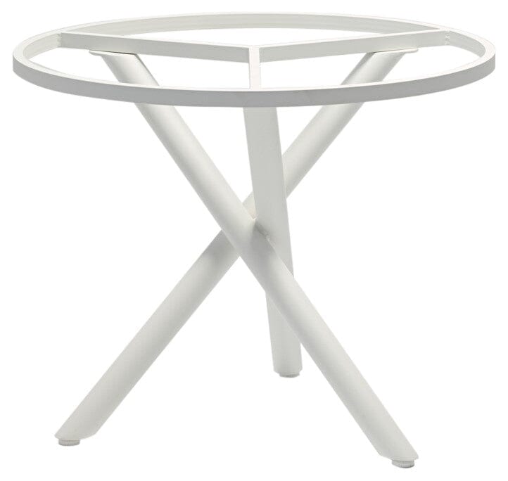 Zebra Mikado Piètement de table alu Ø 90cm pour plateaux Ø110cm Blanc 