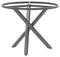 Zebra Mikado Piètement de table alu Ø 90cm pour plateaux Ø110cm Elegance grey 