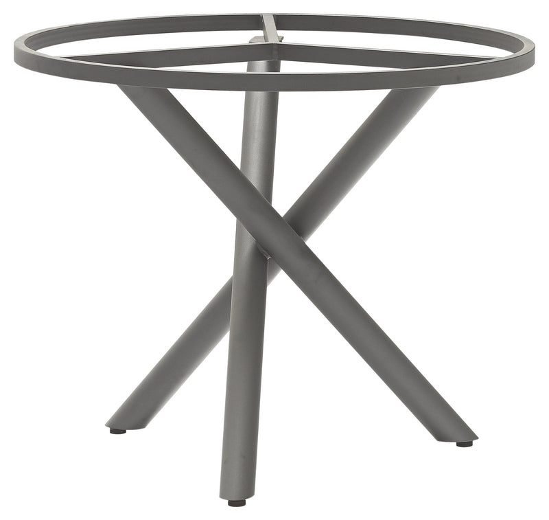 Zebra Mikado Piètement de table alu Ø 90cm pour plateaux Ø110cm Elegance grey 