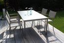 Zebra Opus Piètement de table en inox 180x100cm H:75cm 