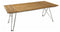 Zebra Rovex Table repas 220x100cm Inox / Teck 